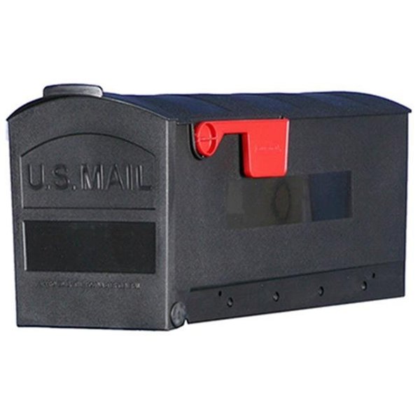 Solar Group Solar Group MB505B01 Small Polypropylene Rural Mailbox; Black 242545